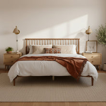 Load image into Gallery viewer, Tolmount King Wooden Bed Frame - Walnut