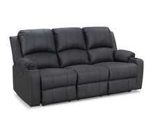 Load image into Gallery viewer, Marton Electric 3 Seater Recliner Sofa - Black