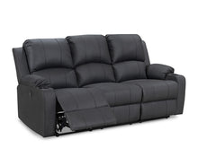 Load image into Gallery viewer, Marton Electric 3 Seater Recliner Sofa - Black