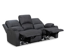 Load image into Gallery viewer, Marton Electric 3 Seater Recliner Sofa - Black