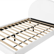 Load image into Gallery viewer, Moruisg Boucle Double Bed Frame - White