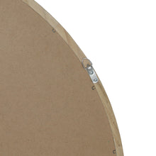Load image into Gallery viewer, Echo Round Wooden Framed Wall Mirror 80cm - Light Wood