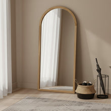 Load image into Gallery viewer, Halo Arched Full Length Mirror 180cm - Light Wood (0.099m - 16.5kg)