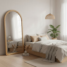 Load image into Gallery viewer, Eden Arched Full Length Mirror 190cm - Light Wood