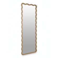 Load image into Gallery viewer, Ripple Wavy Wooden Full Length Mirror 160cm - Light Wood