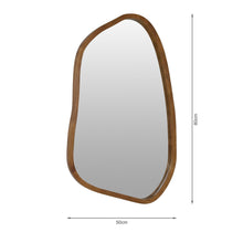 Load image into Gallery viewer, Bliss Pebble Wall Mirror 80cm - Light Wood