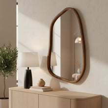 Load image into Gallery viewer, Bliss Pebble Wall Mirror 80cm - Light Wood