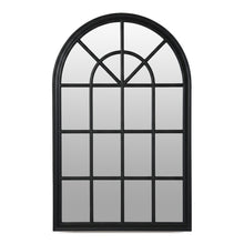 Load image into Gallery viewer, Lattice Arched Wooden Mirror 120cm - Black