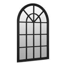 Load image into Gallery viewer, Lattice Arched Wooden Mirror 120cm - Black