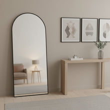 Load image into Gallery viewer, Alto Metal Arched Full Length Mirror - Black