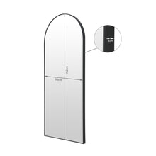 Load image into Gallery viewer, Alto Metal Arched Full Length Mirror - Black