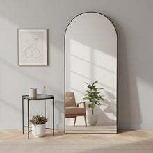 Load image into Gallery viewer, Alto Metal Arched Full Length Mirror - Black