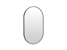 Load image into Gallery viewer, Luna Oval Metal Framed Wall Mirror - Black