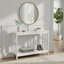 Load image into Gallery viewer, Wular Wooden Console Table - White