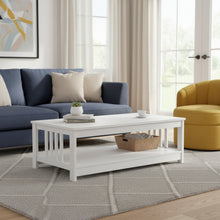 Load image into Gallery viewer, Wular Rectangle Coffee Table - White