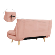 Load image into Gallery viewer, Hastings 2 Seater Fold-Out Sofa Bed - Pink