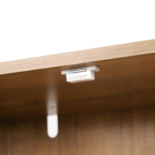 Load image into Gallery viewer, Loma 3 Door Shoe Cabinet Storage Rack - Dark Oak