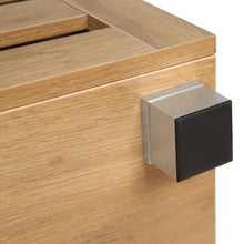 Load image into Gallery viewer, Loma 3 Door Shoe Cabinet Storage Rack - Dark Oak