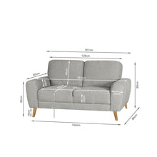 Load image into Gallery viewer, Suki Linen 2 Seater Sofa - Grey