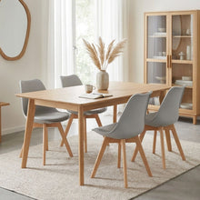 Load image into Gallery viewer, Evelyn Dining Chair Padded - Set of 4 - Grey