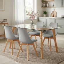 Load image into Gallery viewer, Evelyn Dining Chair Padded - Set of 4 - Grey