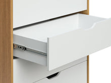 Load image into Gallery viewer, Schertz Wooden Tallboy 6 Drawers - Oak