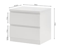 Load image into Gallery viewer, Tongass Wooden Bedside Table - White