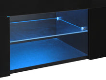 Load image into Gallery viewer, Maize 1.3m LED Entertainment Unit - Black