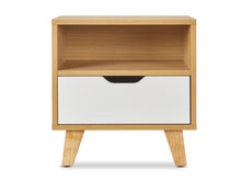 Load image into Gallery viewer, Schertz Wooden Bedside Table - Oak