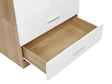 Load image into Gallery viewer, 22582 - Harris 2 Door Wardrobe with Drawers - Oak + White - Betalife