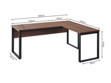 Load image into Gallery viewer, Nakia Computer Corner Desk - Walnut