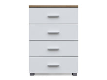 Load image into Gallery viewer, Bram Tallboy 4 Drawer Chest Dresser - Oak