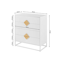Load image into Gallery viewer, Alaska Wooden Tallboy 4 Drawers - White