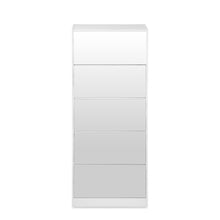Load image into Gallery viewer, Melo 5 Drawer Shoe Cabinet Storage Rack - White