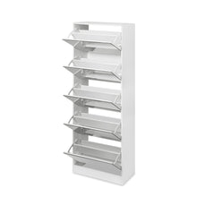 Load image into Gallery viewer, Melo 5 Drawer Shoe Cabinet Storage Rack - White