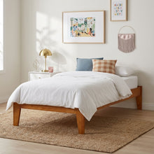 Load image into Gallery viewer, Meri Single Wooden Bed Frame - Oak
