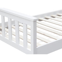 Load image into Gallery viewer, Andes Single Wooden Bed Frame - White