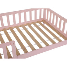 Load image into Gallery viewer, Minto Single Wooden House Bed Frame - Pink