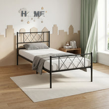 Load image into Gallery viewer, Picton Single Metal Bed Frame - Black