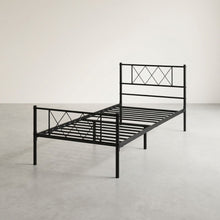 Load image into Gallery viewer, Picton Single Metal Bed Frame - Black