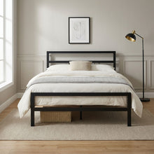 Load image into Gallery viewer, Dowe Double Metal Bed Frame - Black
