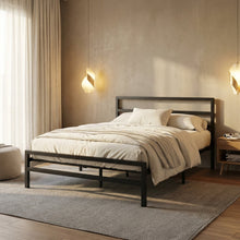 Load image into Gallery viewer, Dowe Double Metal Bed Frame - Black