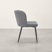 Load image into Gallery viewer, Ines Embossed Velvet Dining Chairs - Set of 2 - Dark Grey