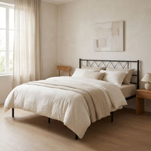 Load image into Gallery viewer, Picton Double Metal Bed Frame - Black