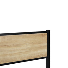 Load image into Gallery viewer, Bella Single Bed Frame - Oak + Black