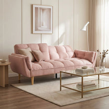 Load image into Gallery viewer, Dover 3 Seater Sofa Bed - Pink