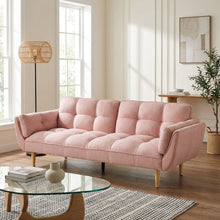 Load image into Gallery viewer, Dover 3 Seater Sofa Bed - Pink