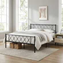 Load image into Gallery viewer, Picton Queen Metal Bed Frame - Black
