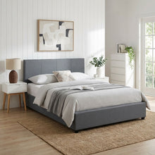 Load image into Gallery viewer, Shasta Fabric Slat Bed Frame with Headboard - Queen