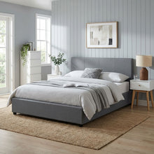 Load image into Gallery viewer, Shasta Fabric Slat Bed Frame with Headboard - Queen